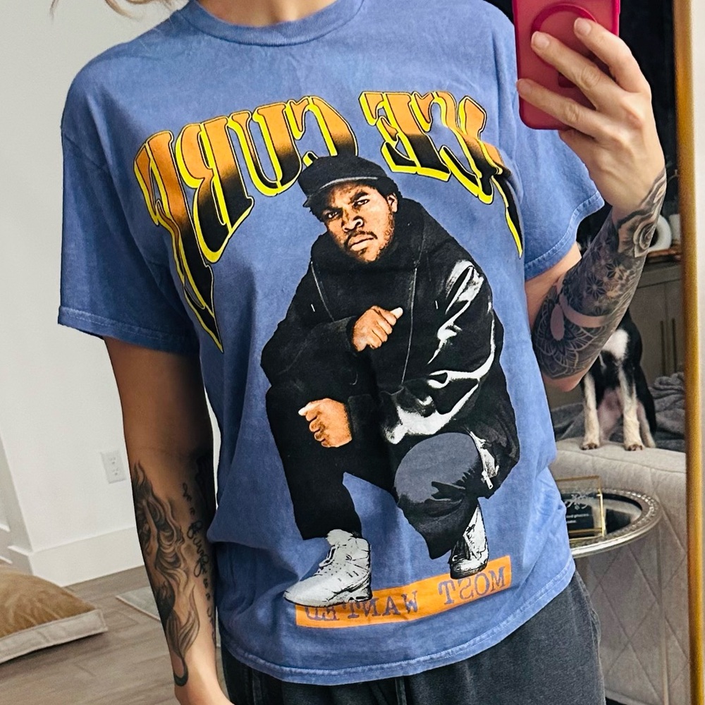 Ice Cube distressed Band Tees